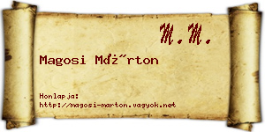 Magosi Márton névjegykártya