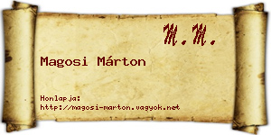 Magosi Márton névjegykártya